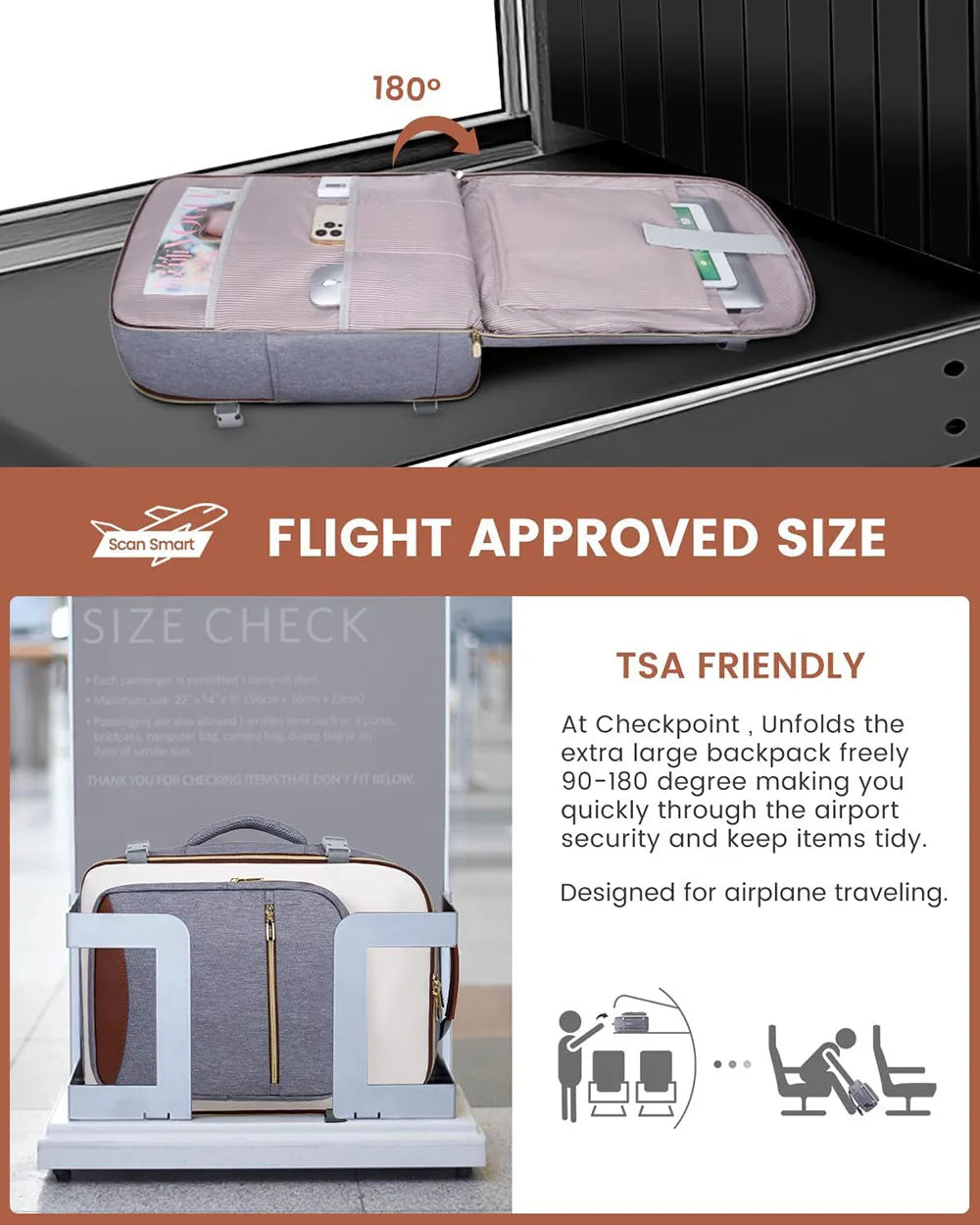 50L Travel Backpack for Women & Men with 3 Packing Cubes Overnight Bags Waterproof Personal Item Bag Weekender Laptop Backpacks